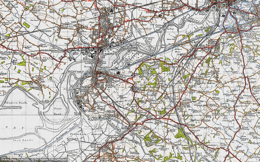 Old Map of Castlefields, 1947 in 1947