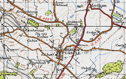 Old map of Castlegreen in 1947