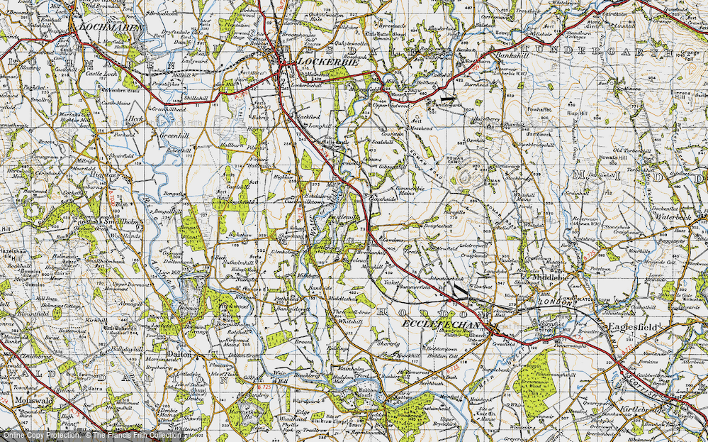 Old Map of Castlemilk, 1947 in 1947