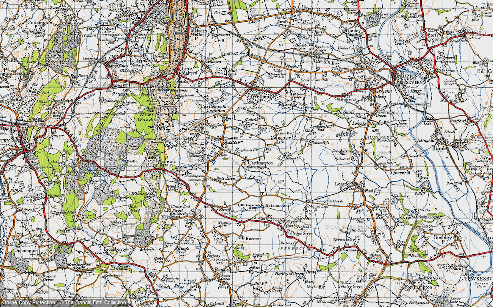 Old Map of Castlemorton, 1947 in 1947