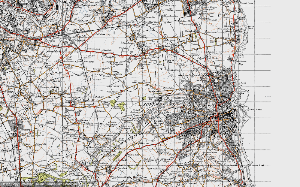 Old Map of Castletown, 1947 in 1947