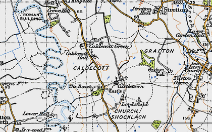 Old map of Castletown in 1947