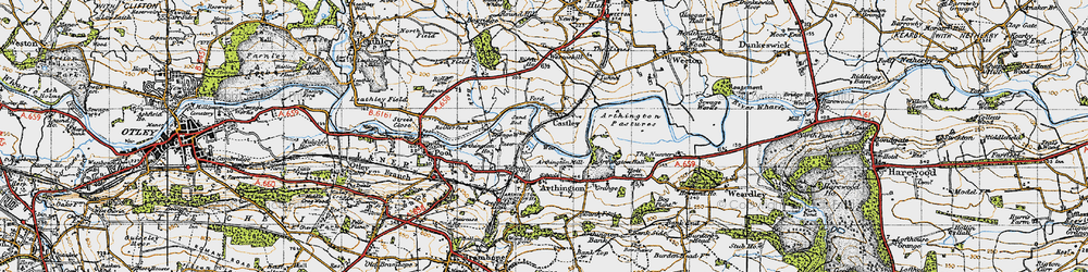 Old map of Arthington Ho in 1947