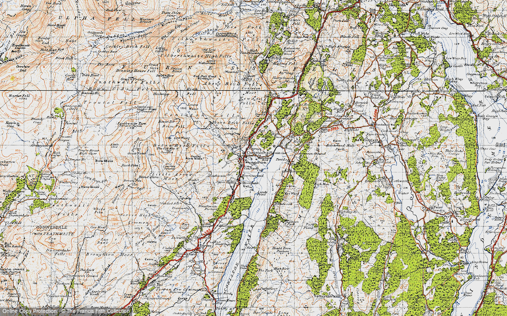 Old Map of Cat Bank, 1947 in 1947