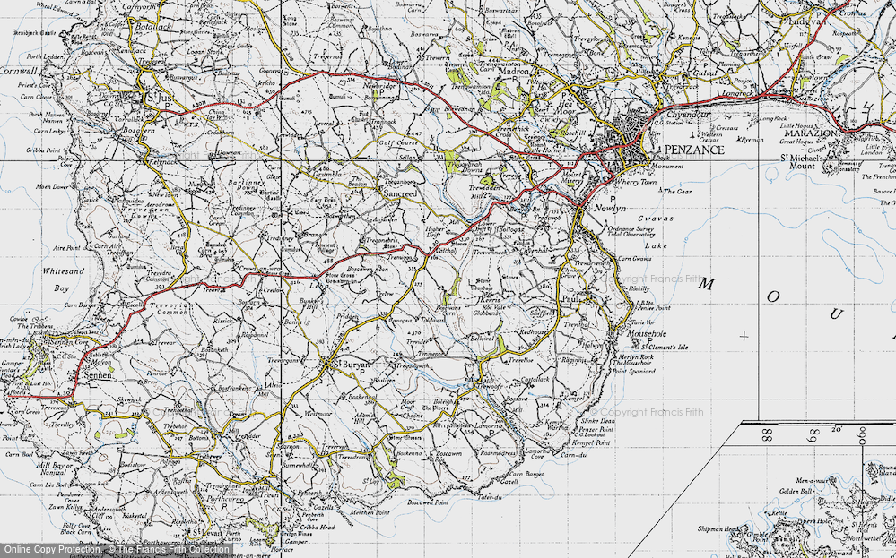 Old Map of Catchall, 1946 in 1946