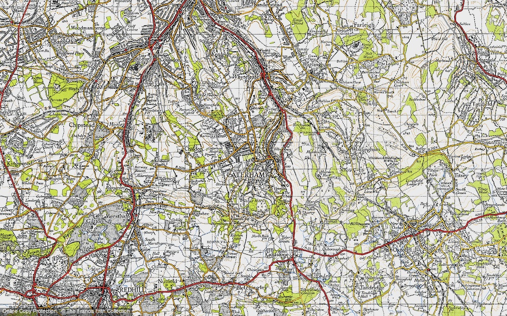 Old Map of Caterham, 1946 in 1946