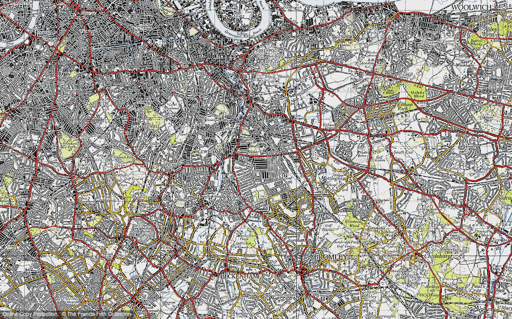 Old Map of Catford, 1946 in 1946