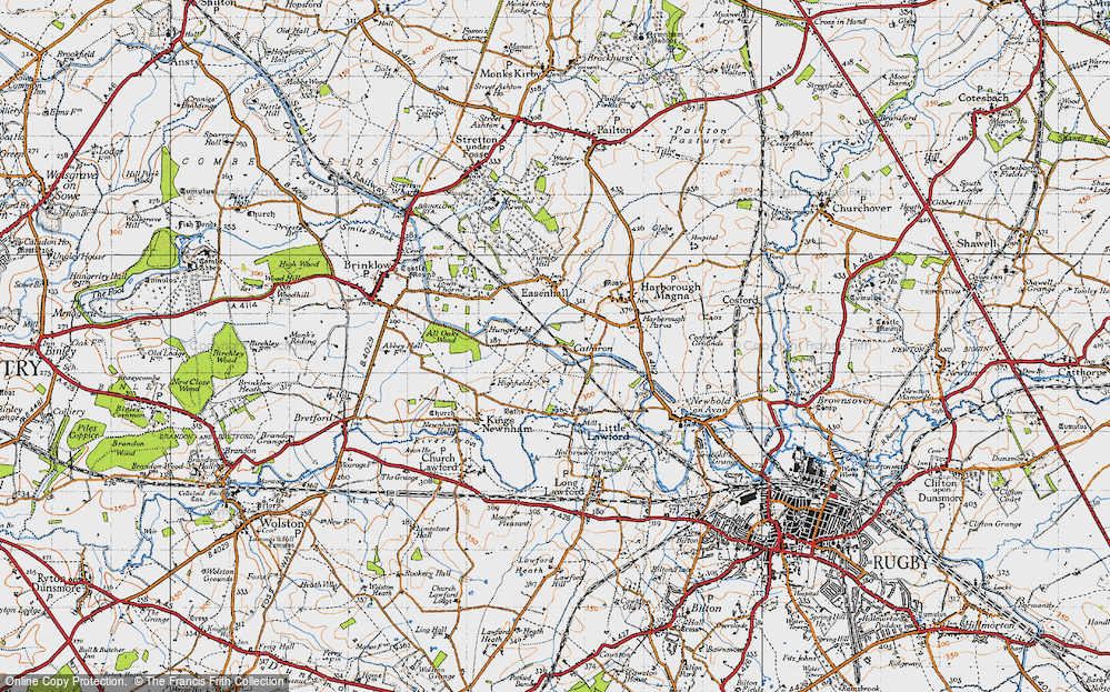 Old Map of Cathiron, 1946 in 1946