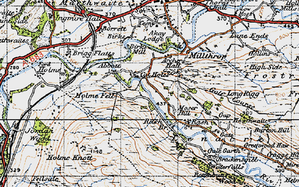 Old map of Catholes in 1947