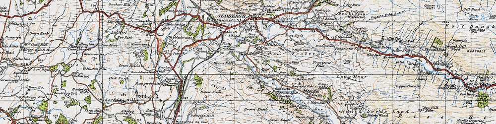 Old map of Catholes in 1947