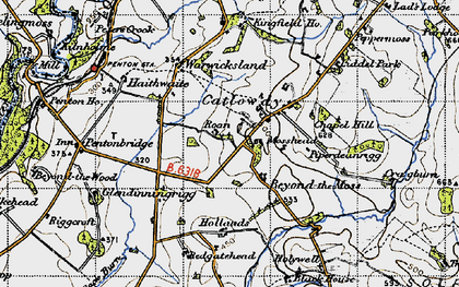 Old map of Penton in 1947