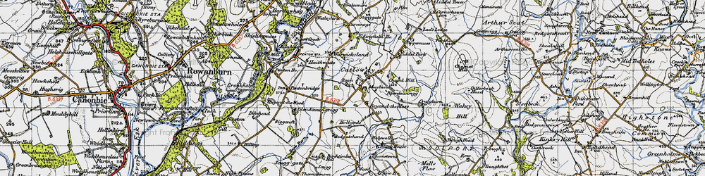Old map of Catlowdy in 1947