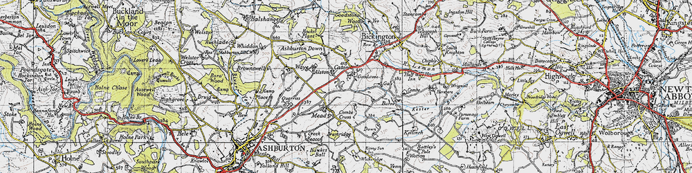 Old map of Caton in 1946