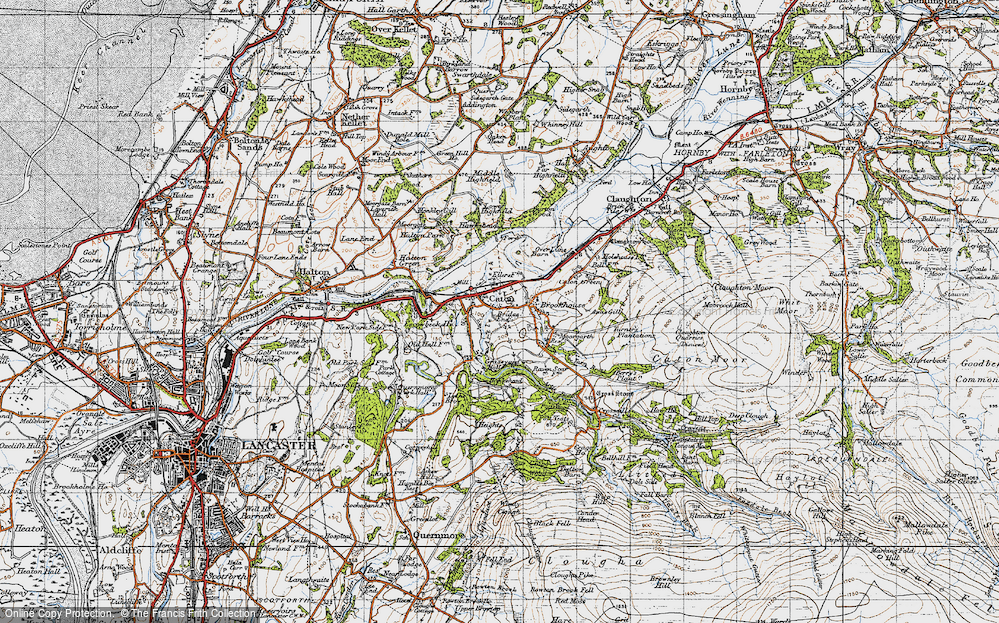 Old Map of Caton, 1947 in 1947