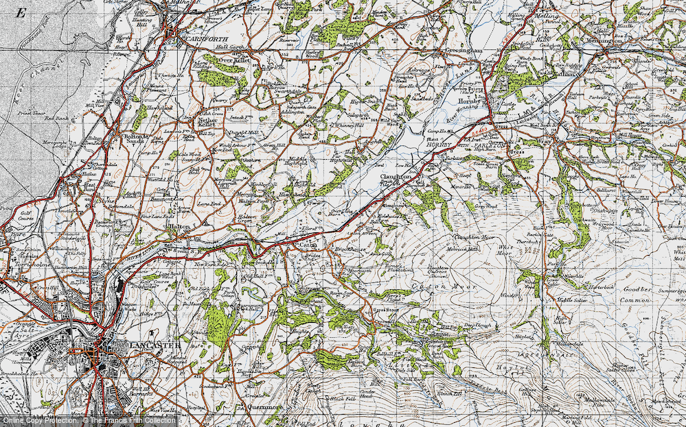 Old Map of Caton Green, 1947 in 1947