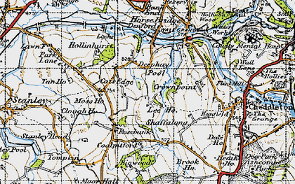 Old map of Cats Edge in 1946