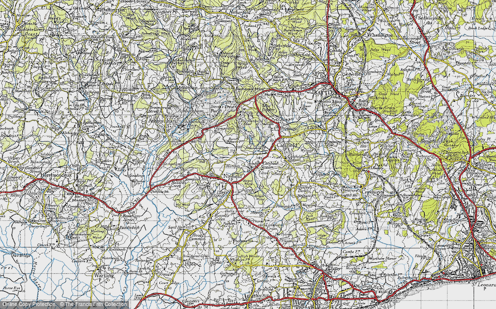 Old Map of Catsfield Stream, 1940 in 1940