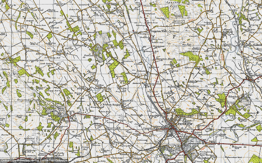 Old Map of Catterlen, 1947 in 1947