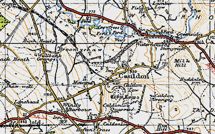 Old map of Cauldon in 1946