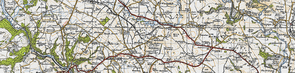 Old map of Cauldon in 1946