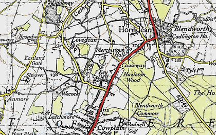 Old map of Causeway in 1945
