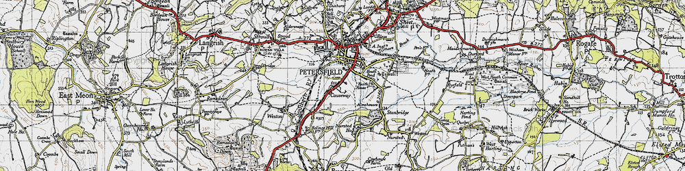 Old map of Causeway in 1945