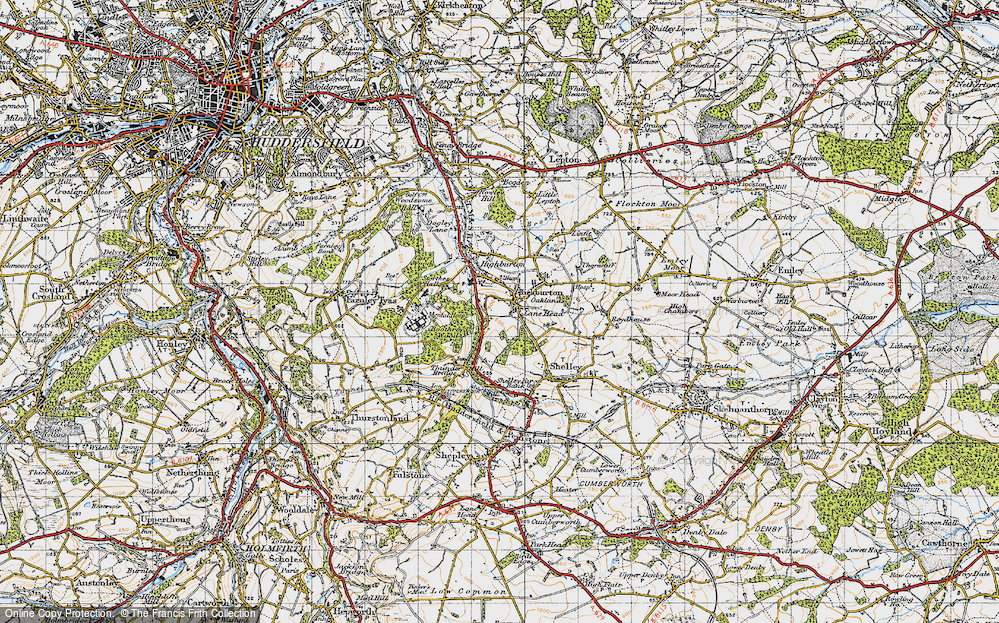Old Map of Causeway Foot, 1947 in 1947