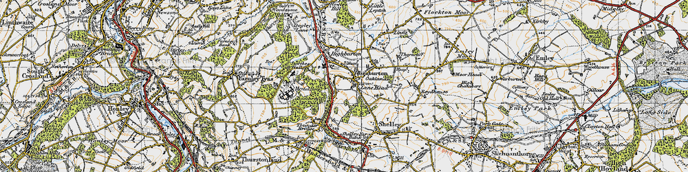 Old map of Causeway Foot in 1947