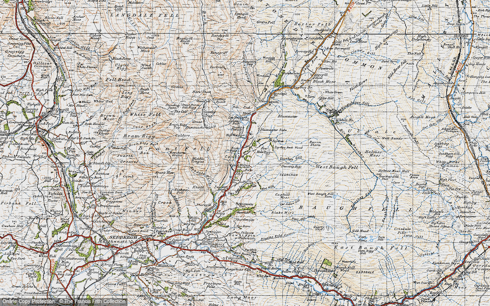 Old Map of Historic Map covering Ben End in 1947