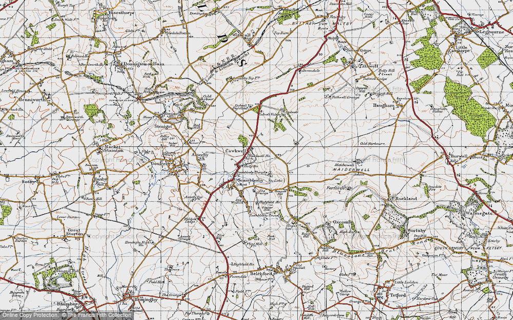 Old Map of Cawkwell, 1946 in 1946