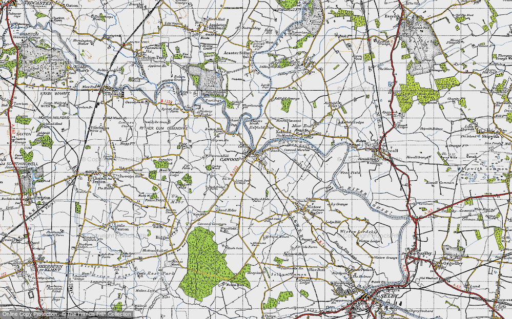 Old Map of Cawood, 1947 in 1947