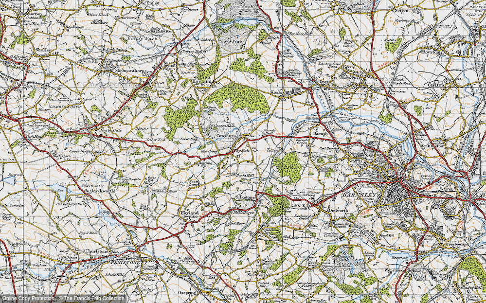 Old Map of Cawthorne, 1947 in 1947