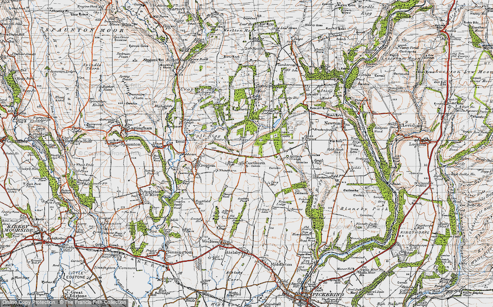 Old Map of Cawthorne, 1947 in 1947