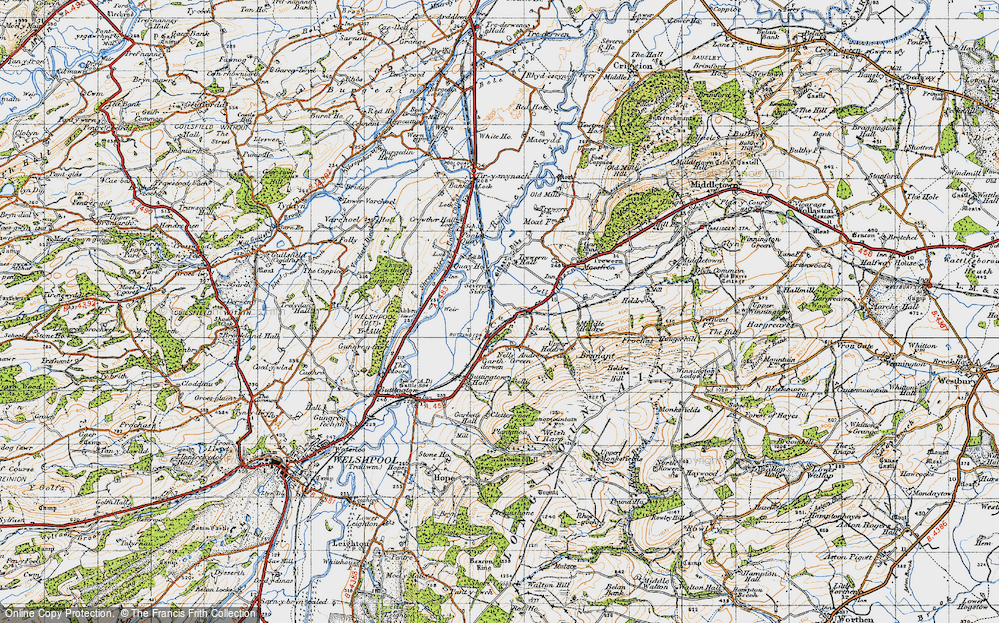 Old Map of Cefn, 1947 in 1947