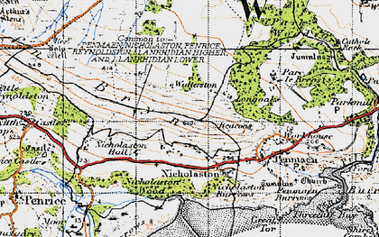 Old map of Perriswood in 1947