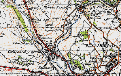 Old map of Wyrlod-ddu in 1947