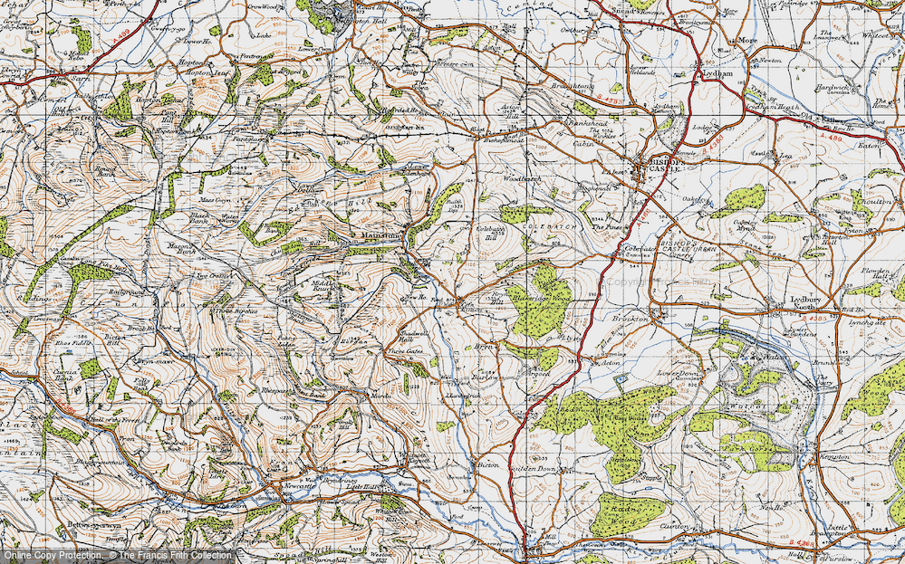 Old Map of Cefn Einion, 1947 in 1947