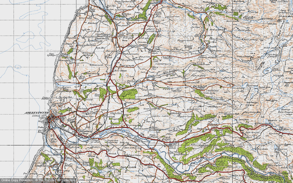 Old Map of Cefn Llwyd, 1947 in 1947