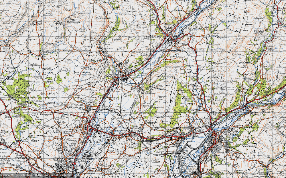 Old Map of Cefn-y-Garth, 1947 in 1947