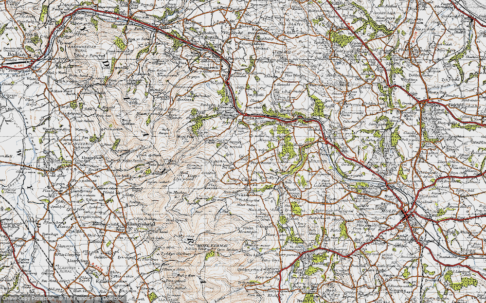 Old Map of Celyn-Mali, 1947 in 1947