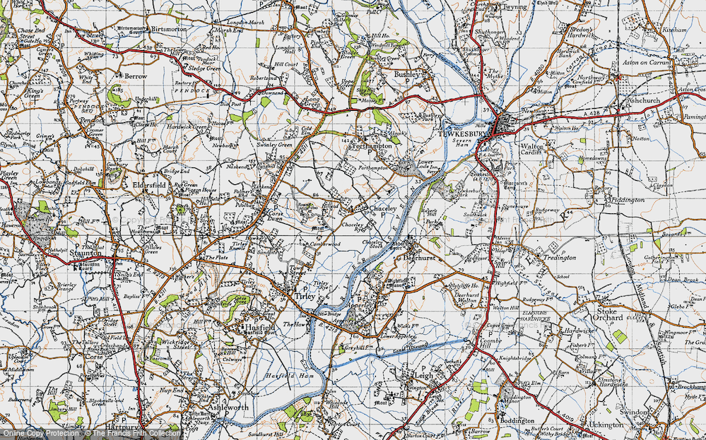 Old Map of Chaceley, 1947 in 1947