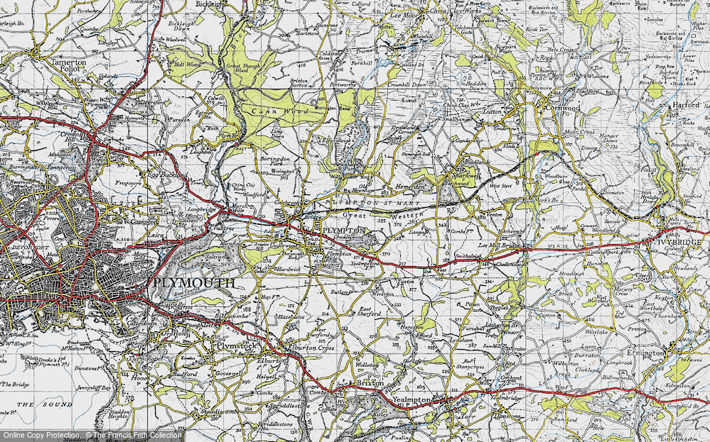 Old Map of Chaddlewood, 1946 in 1946