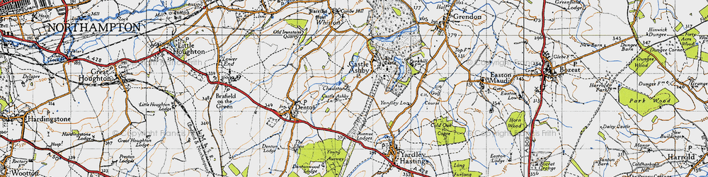Old map of Avenue Lodges in 1946