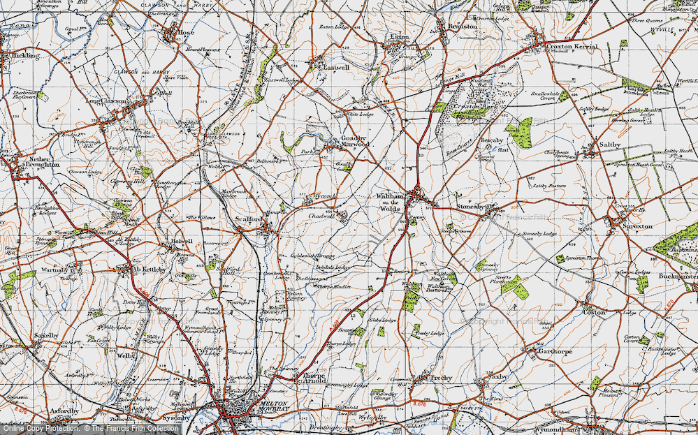 Old Map of Chadwell, 1946 in 1946