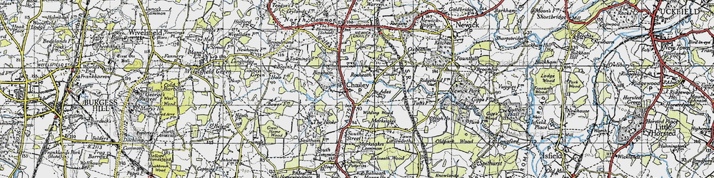 Old map of Ades in 1940