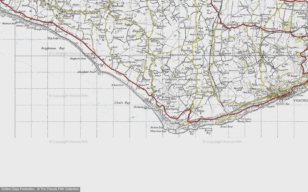 Old Map of Chale, 1945 in 1945