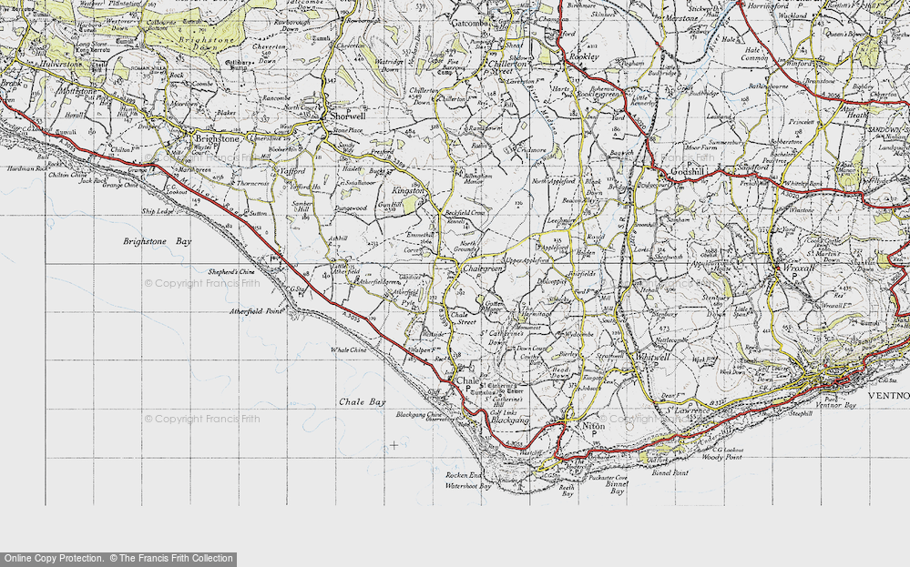 Old Map of Chale Green, 1945 in 1945