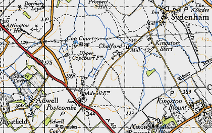 Old map of Chalford in 1947