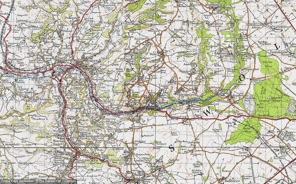 Old Map of Chalford Hill, 1946 in 1946