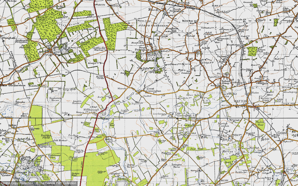 Old Map of Chalkhill, 1946 in 1946